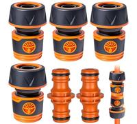 4 Piezas Conexión de Manguera de Jardín 3/4",Conector rápido manguera 19 mm,con 2 Acoplamiento,Conector de Manguera Rapido para extensión de manguera y conexión de manguera