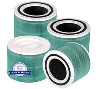 (4 piezas) Core 300 Filtro de repuesto compatible con purificador de aire LEVOIT Core 300 y Core 300S, filtro H13 True Hepa, filtros de carbón activado 3 en 1, en comparación con # Core 300-RF-TX