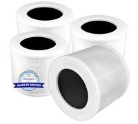 (4 piezas) Core Mini filtros de repuesto compatibles con purificador de aire LEVOIT Core Mini, filtro Hepa verdadero Core Mini H13, filtro HEPA 3 en 1, filtros de carbón activado