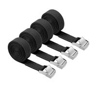 4 Piezas Correa de Amarre con Trinquete, 2cm X 2m Cinchas de Amarre, Correas de Trinquete para Bicicletas, Maletas, Camping, Carga