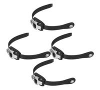 4 Piezas Correa de Hebilla para Patines en Línea, PP Negro, Tornillos | Repuesto para Botas y Zapatos de Patinaje, Montaje Rápido, Uso Exterior y Competición, para Técnicos