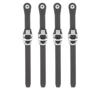 4 Piezas Correa para Patines Trinquete Profesional, Negro PP para Patines | Repuesto para Fijación, Incluidas, Uso en Exteriores y Skate Park, Mejora el Ajuste