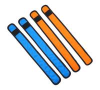 4 piezas Correas LED para Tobillos de Caballo, Tejido de Alta visibilidad | Cierre de Liberación Rápida, Sistema Quickfix, para Entrenamiento Exterior y Rutas, Estilo Moderno