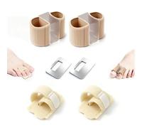 4 Piezas Corrector Dedos Pies, Separadores de Dedos de los Pies y Corrector Dedo Martillo, Separador Juanetes Corrector Juanete Separadores de Dedos Silicona Mujer Hombre