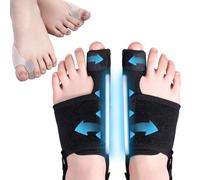 4 piezas Correctores de dedos del pie Set,Separador Dedo reutilizable y avable,Corrector de Juanete Hallux Valgu,Kit Día/Noche,separador pie para Mujer y Hombre