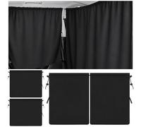 4 Piezas Cortinas Divisorias de Coche, Divisor de Coche Cortinas Parasol, Cortinas Camper, Quita Sol VentanillaCoche, Cortina de Privacidad para Coches, para la Mayoría de Coches