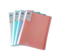 4 Piezas Cuaderno A4 PP, Carpeta Transparente de 30 Páginas, Carpeta de Anillas A4, se Utiliza para Ver, Organizar y Almacenar Partituras Escritas a Mano (4 Colores)