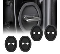 4 Piezas Cubierta Cerradura Puerta Coche para Mercedes Benz CLA-Klasse W118 C118 CLA 180 CLA 200 CLA 260 2020, Funda Protectora De Silicona para Cerradura De Puerta De Coche Almohadillas Silenciosas