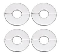 4 Piezas Cubierta de Acero inoxidable Rosetas Cromadas Grifo De Tapa De Orificio Grifo Roseta Se Utiliza Para Duchas de Tubo de radiador de Tubería para Grifo Cuello de Embellecedor para Radiadores