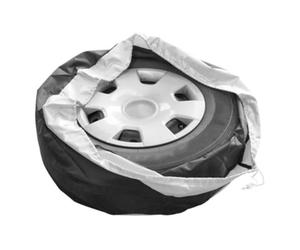 4 Piezas Cubierta de Neumático de Repuesto 65cm, Poliéster Negro | Plegable y Fácil de Limpiar, Instalación Sencilla para Rueda y Llanta de Coche
