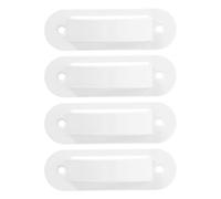 4 Piezas Cubierta Protectora del Interruptor de Luz | Plástico Blanco, Diseño Americano Retro, Instalación Fácil, para Hogares y Guarderías, Compatible Unipolar