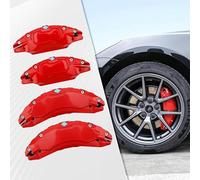4 Piezas Cubre Pinza Freno Coche para Mazda MX-5 2015-2023, 3D Cubierta Cubo Rueda Cubierta Freno, Cubierta De Pinza De Coche Rojo,S(20cm×5.5cm×4cm)