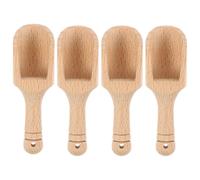 4 Piezas Cuchara Sal Madera Cucharón Té Dosificadora Uso Diario