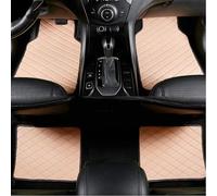 4 Piezas Cuero Alfombras Coche para Mitsubishi Mirage 2012-2019 2020 2021 2022 2023 2024 2025, Todo Tipo Clima Antideslizantes Impermeables Coche Moqueta Interiores Accesorio,C-Black Beige