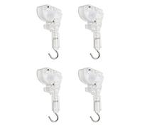 4 piezas de 1 pulgada con mecanismo inclinador de varita con engranaje en forma de D de 5/32 pulgadas de conexión de gancho de metal inclinable varita mecanismo de reemplazo para mini persianas