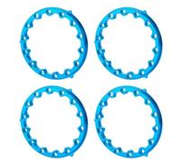 4 Piezas de 2.2 Pulgadas de Bordes compatibles con 1 10 Autos de rastreadores RC de 10 Escala como Piezas de actualización de Wraith y TRX6(Inner Ring-Blue)