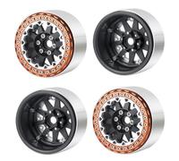 4 Piezas de 2.2 Pulgadas de Bordes compatibles con 1 10 Autos de rastreadores RC de 10 Escala como Piezas de actualización de Wraith y TRX6(No.1-Color H)