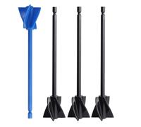 4 piezas de accesorios mezcladores de epoxi para taladro, paleta reutilizable para pintura y resina para mezclar resina, pintura y esmalte cerámico.