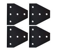 4 piezas de aluminio en forma T 5 agujeros placa de conexión extrusión accesorios de actualización de impresora 3D soporte de esquina conector de perfil de soporte de esquina en T