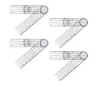 4 Piezas De Ángulos De Plástico, Goniómetro Multipropósito, Herramientas De Medición, Herramientas De Dibujo, Adecuadas Para Médicos, Diseñadores, Arquitectos.