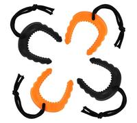 4 piezas de atascos de puerta para las fuerzas del orden, topes de puerta de emergencia de policía, tope de puerta de policía, accesorios de cuña para evitar que las puertas se cierren (naranja,