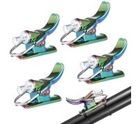 4 piezas de ayuda de gatillo de pesca de surf, ayuda de lanzamiento de cañón colorido con bridas para cables, carrete fijo para pesca en la playa y la costa