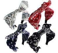 4 piezas de banda para diadema anudado para mujeres, diadema de arco anudado para mujeres, banda diadema de diadema de 4 colores para niñas para niñas para mujeres