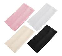 4 Piezas De Banda Para El Cabello Ancho De Deportes, Color Sólido Simple, Accesorios Para El Cabello De Yoga Que Absorben Sudor, Corbata De Turbante Para Correr Al Aire Libre.