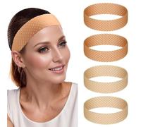 4 Piezas De Banda Para El Cabello De Silicona, Diadema Suave Y Cómoda, Diadema A Prueba De Sudor, Diadema Antideslizante, Diadema Elástica, Accesorios De Pelucas.