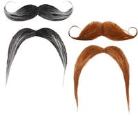 4 Piezas De Barba Falsa, Barba Falsa para Adultos, Barba Mexicana, Divertido Juego De Barba Falsa, Accesorio De Actuación Teatral, Accesorio De Fiesta Divertido, Adecuado para Halloween, Cosplay
