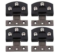 4 piezas de bisagras for puerta vidrio, abrazadera for ducha, herrajes for baño sin marco acero inoxidable, for reparar Para Vidrio