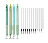 4 piezas de bolígrafos de gel y 12 piezas de recambios negros, negros de 0,5 mm, bolígrafos de gel retráctiles, bolígrafos de gel borrables, regalos para estudiantes