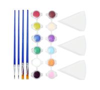 4 piezas de bolígrafos para pintar, 3 piezas de esponjas para pintar, 12 piezas de pinturas de colores, bolígrafos para pintar acuarelas, juego de pintura artística