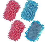 4 piezas de borrador de pizarra blanca de microfibra de pelo largo, borrador de pizarra de borrado en