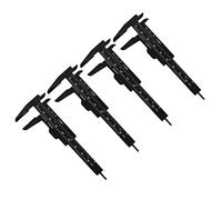 4 piezas de calibrador Vernier de 80 mm, herramienta de medición deslizante de doble escala, uso de oficina para estudiantes