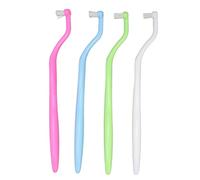 4 piezas de cepillo de dientes de ortodoncia escalar suave cepillo interdental ergonómico profesional