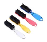 4 Piezas De Cepillos De Cabello Rotos Galvanizados, Cepillos De Limpieza De Mango Largo, Herramientas Para El Cabello, Cepillos De Limpieza De Peluquería, Cepillos De Limpieza Portátiles