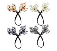 4 Piezas De Clips Para El Cabello De Placa De Flores, Clips De Cabello De Flores Retro, Accesorios Para El Cabello Para Mujeres, Herramientas De Reparación De Bollo.