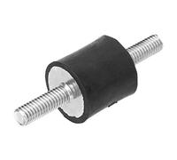 4 piezas de cojinetes de goma, amortiguadores cilíndricos antivibración, bloqueo silencioso con pernos de doble tornillo para coche