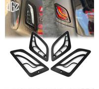 4 piezas de cubierta de luz de señal de giro ABS para motocicleta, protector de luz delantera y trasera,