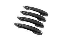 4 piezas de cubierta de manija de puerta de coche, decoración exterior, compatible con BMW G20, G30, G32, X1, F48, X2, F39, X3, G01, X4, G02, X5, F15, G05, G06, Serie 5, LHD(F Carbon Black LHD)