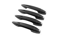 4 piezas de cubierta de manija de puerta de coche, decoración exterior, compatible con BMW G20, G30, G32, X1, F48, X2, F39, X3, G01, X4, G02, X5, F15, G05, G06, Serie 5, LHD(C Carbon Black LHD)