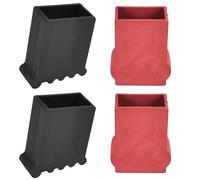 4 piezas de cubierta para patas de escalera, almohadillas de goma antideslizantes para patas de escalera, almohadillas de goma de repuesto para patas de escalera, almohadilla de goma para patas de
