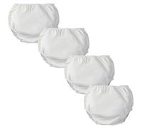 4 Piezas de Cubrepañales de Tela para Adultos para Incontinencia,Ropa Interior Reutilizable para Incontinencias Impermeables y Lavable Pantalones de Plástico(X-Large)