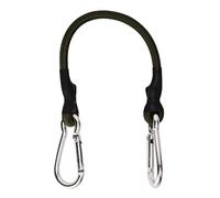 4 piezas de cuerdas elásticas con ganchos, correas elásticas para exteriores al aire libre cuerda elástica negra con ganchos de carabiniere para camping, lonas, carros de mano, (M)