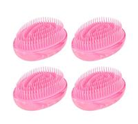4 Piezas de Desestimación, Peine de Forma de Huevo, Cepillo para el Cabello en Forma de Huevo con Efecto de Mármol, Peine de Peinado Portátil para Todos los Tipos de Cabello,