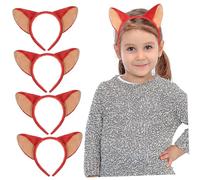 4 piezas de dibujos animados diadema de oreja de halloween cosplay diadema de animales diadema linda aro de pelo para niños niñas mujer