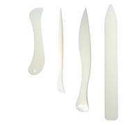 4 piezas de doblador de hueso, juego de doblado parcial, herramienta de doblado, manualidades, herramienta tradicional de plegado de papel, tabla de plegado, doblador de hueso, carpeta de hueso para