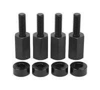 4 piezas de elevadores de asiento de 1,5 pulgadas, soportes de elevación para asientos del Maverick X3 de todos los años, ajustables de 1,5 a 2,0 pulgadas de aumento de altura con (Negra)