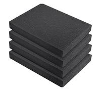 4 piezas de espuma para caja de herramientas, esponja absorbente de golpes, inserto de corte para estuche de vuelo duro, organizadores de herramientas, acolchado absorbente de golpes